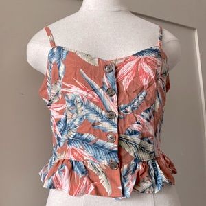 LOFT summer floral crop top
